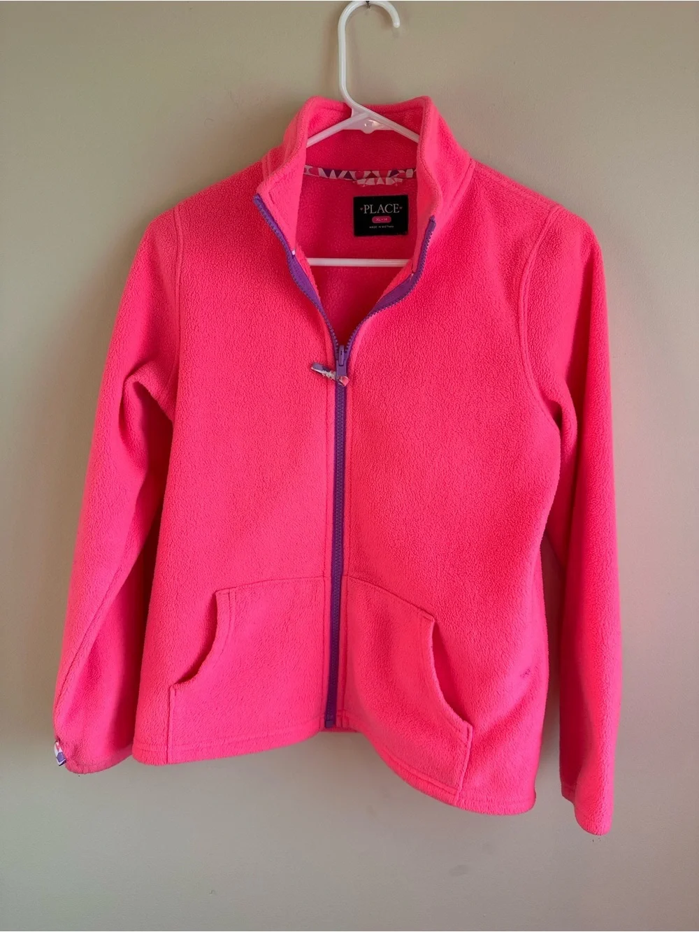 Girls XL 14 Children’s Place Puffer Jacket 3 In 1 Pink/Purple Kaleidoscope Hood